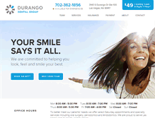 Tablet Screenshot of durangodentalgroup.com